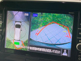 【アラウンドビューモニター】専用のカメラにより、上から見下ろしたような視点で360度クルマの周囲を確認することができます☆死角部分も確認しやすく、狭い場所での切り返しや駐車もスムーズに行えます。