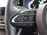 ステアリングスイッチ付き。前方から目を離すことなく操作することが可能です。