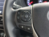 ステアリングスイッチ付き。前方から目を離すことなく操作することが可能です。