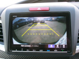 バックカメラの画像です。ガイドラインがスムースな車庫入れをサポートいたします!車庫入れの安心感がアップしますね☆