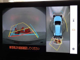 バックガイドモニターを装備しています、車庫入れもラクラクです。パノラミックビューモニターを搭載しています、上からの画像も表示されます。