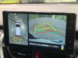 【パノラマモニター】専用のカメラにより、上から見下ろしたような視点で360度クルマの周囲を確認することができます☆死角部分も確認しやすく、狭い場所での切り返しや駐車もスムーズに行えます。