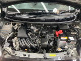 エンジンルームもクリーニング済みできれいですよ。日産の整備士がしっかりと丁寧に点検していますので安心してお乗りいただけます
