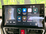【ディスプレイオーディオ】お手持ちのスマートフォンとの連携で、ナビや音楽再生など各種アプリを使用可能。スマホに近い感覚でお使いいただけます♪