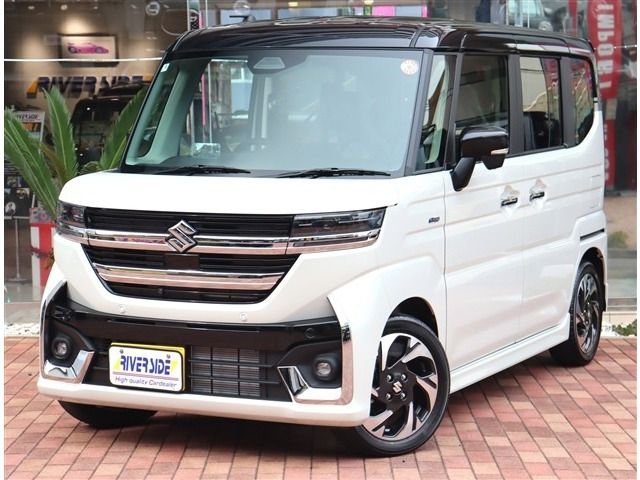 スペーシアカスタム ハイブリッド(HYBRID)  XSターボ 届出済未使用車 純正9型ナビ