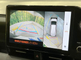 【パノラミックビューモニター】専用のカメラにより、上から見下ろしたような視点で360度クルマの周囲を確認することができます☆縦列駐車や幅寄せ時に活躍してくれます♪