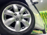 【純正14インチアルミホイール】外観にマッチした純正アルミホイールを装着しております。各種社外アルミホイールや、スタッドレスタイヤも取扱いしております。是非ご相談ください♪