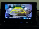 バックカメラの画像です。ガイドラインがスムースな車庫入れをサポートいたします!車庫入れの安心感がアップしますね☆