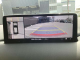 360度ビューモニター 4つのカメラで前後左右、俯瞰映像を表示、ドライバーからは見えない領域の危険認知をサポートするシステム搭載!