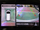 アラウンドビューモニターで車庫入れも空から見ている様に駐車できラクラクです。