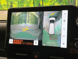【パノラミックビューモニター】専用のカメラにより、上から見下ろしたような視点で360度クルマの周囲を確認することができます☆死角部分も確認しやすく、狭い場所での切り返しや駐車もスムーズに行えます。