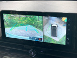 【アラウンドビューモニター】専用のカメラにより、上から見下ろしたような視点で360度クルマの周囲を確認することができます☆死角部分も確認しやすく、狭い場所での切り返しや駐車もスムーズに行えます。