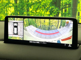 【360&deg;ビューモニター】専用のカメラにより、上から見下ろしたような視点で360度クルマの周囲を確認することができます☆死角部分も確認しやすく、狭い場所での切り返しや駐車もスムーズに行えます。