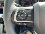 ステアリングスイッチ付き。前方から目を離すことなく操作することが可能です。