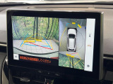 【パノラミックビューモニター】専用のカメラにより、上から見下ろしたような視点で360度クルマの周囲を確認することができます☆死角部分も確認しやすく、狭い場所での切り返しや駐車もスムーズに行えます。