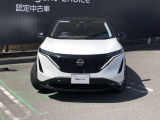 LEDポジションランプで表現した日産のアイデンティティ、Vモーション内に、ガソリン車のフロントグリルに相当する部位は幾何学模様の組子を表現