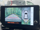 【パノラミックビューモニター】専用のカメラにより、上から見下ろしたような視点で360度クルマの周囲を確認することができます☆死角部分も確認しやすく、狭い場所での切り返しや駐車もスムーズに行えます。