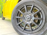 【14インチアルミホイール】外観にマッチしたアルミホイールを装着しております。各種アルミホイールや、スタッドレスタイヤも取扱いしております。是非ご相談ください♪