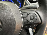 ステアリングスイッチ付き。前方から目を離すことなく操作することが可能です。