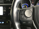 ステアリングスイッチ付き。前方から目を離すことなく操作することが可能です。