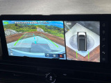 【アラウンドビューモニター】専用のカメラにより、上から見下ろしたような視点で360度クルマの周囲を確認することができます☆死角部分も確認しやすく、狭い場所での切り返しや駐車もスムーズに行えます。