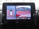 【アラウンドビューモニター】専用のカメラにより、上から見下ろしたような視点で360度クルマの周囲を確認することができます☆死角部分も確認しやすく、切り返しや駐車も安心して行えます。