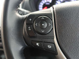 ステアリングスイッチ付き。前方から目を離すことなく操作することが可能です。