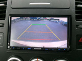 駐車に便利なバックモニター搭載車です。後方の映像が見えるのでバックも安心です。