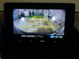 バックカメラの画像です。ガイドラインがスムースな車庫入れをサポートいたします!車庫入れの安心感がアップしますね☆