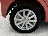 タイヤサイズは155/65R14!納車前の点検時にタイヤ交換させていただきます!社外アルミホイール!