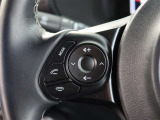 ステアリングスイッチ付き。前方から目を離すことなく操作することが可能です。