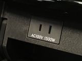 【1500Wアクセサリーコンセント】消費電力1500Wまでの家電が使えます。キャンプやスポーツ・アウトドアでのアクティビティはもちろん、災害・停電の際に大活躍♪