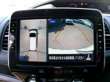 アラウンドビューモニター。クルマを上空から見下ろしているかのような映像で、駐車の際、周囲の安全を確認できます!