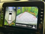 【アラウンドビューモニター】専用のカメラにより、上から見下ろしたような視点で360度クルマの周囲を確認することができます☆死角部分も確認しやすく、狭い場所での切り返しや駐車もスムーズに行えます。
