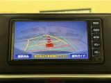 バックガイドモニター付きです。車の後方に小型カメラが付いており、バックする際の後方の様子をモニター上に表示します。
