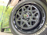 【15インチアルミホイール】外観にマッチしたアルミホイールを装着しております。各種アルミホイールや、スタッドレスタイヤも取扱いしております。是非ご相談ください♪