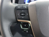 ステアリングスイッチ付き。前方から目を離すことなく操作することが可能です。