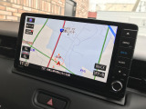 純正ナビが搭載されています。初めての道も安心ですね。Bluetooth接続可能!