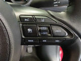 ステアリングには運転中でも簡単に操作できる各種スイッチついてます