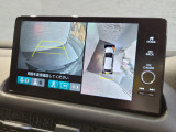 純正のマルチビューカメラが装備されています!上から見下ろしたような視界のカメラが駐車をサポートします!