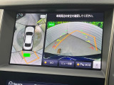 【アラウンドビューモニター】専用のカメラにより、上から見下ろしたような視点で360度クルマの周囲を確認することができます☆死角部分も確認しやすく、狭い場所での切り返しや駐車もスムーズに行えます。