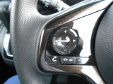 オーディオコントロールスイッチがハンドルに装備されているのでハンドルから手を離さずに運転が可能です。
