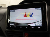 ガイドラインも表示されるバックカメラが付いているので、車庫入れが苦手という方も安心です♪