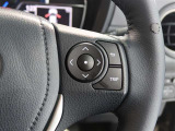 ステアリングスイッチ付き。前方から目を離すことなく操作することが可能です。