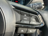 ステアリング右側にはレーダークルーズコントロールが装備。高速道路などでアクセルやブレーキを操作することなく前方車との車間距離を保つよう自動で車速をコントロールします。
