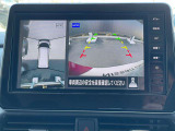 上から見たような画像で車庫入れなどに便利なアラウンドビューモニター