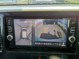 ナビゲーションの画面でアラウンドビューモニターの映像を確認できます。目視確認もお忘れなく!!
