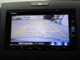 バックカメラの画像です。ガイドラインがスムースな車庫入れをサポートいたします。車庫入れの安心感がアップしますね。
