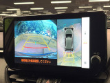 【パノラミックビューモニター】専用のカメラにより、上から見下ろしたような視点で360度クルマの周囲を確認することができます☆死角部分も確認しやすく、狭い場所での切り返しや駐車もスムーズに行えます。