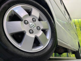 【純正13インチアルミホイール】外観にマッチした純正アルミホイールを装着しております。各種社外アルミホイールや、スタッドレスタイヤも取扱いしております。是非ご相談ください♪